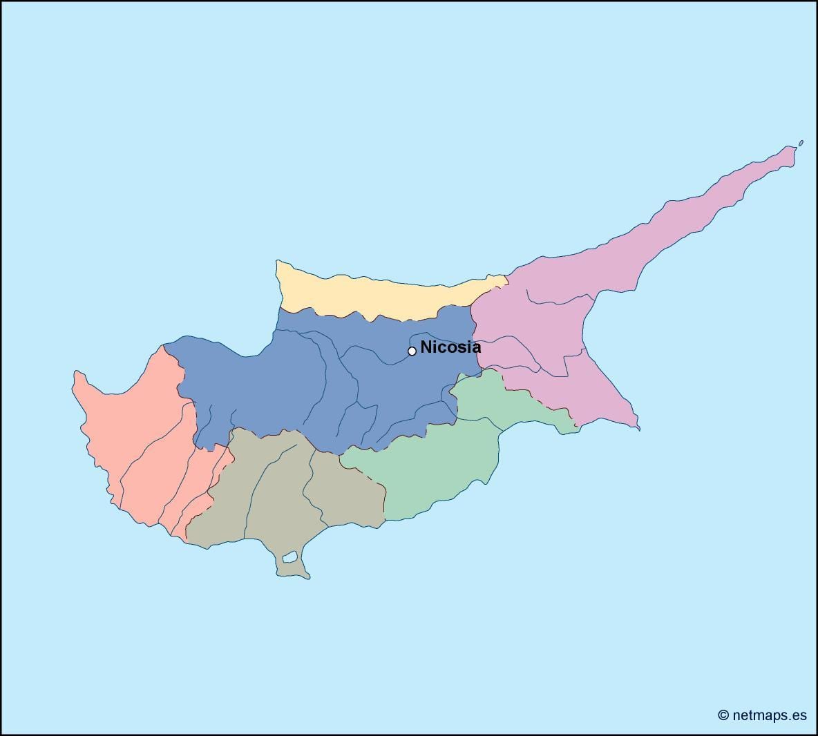 რუკა კვიპროსი ვექტორი