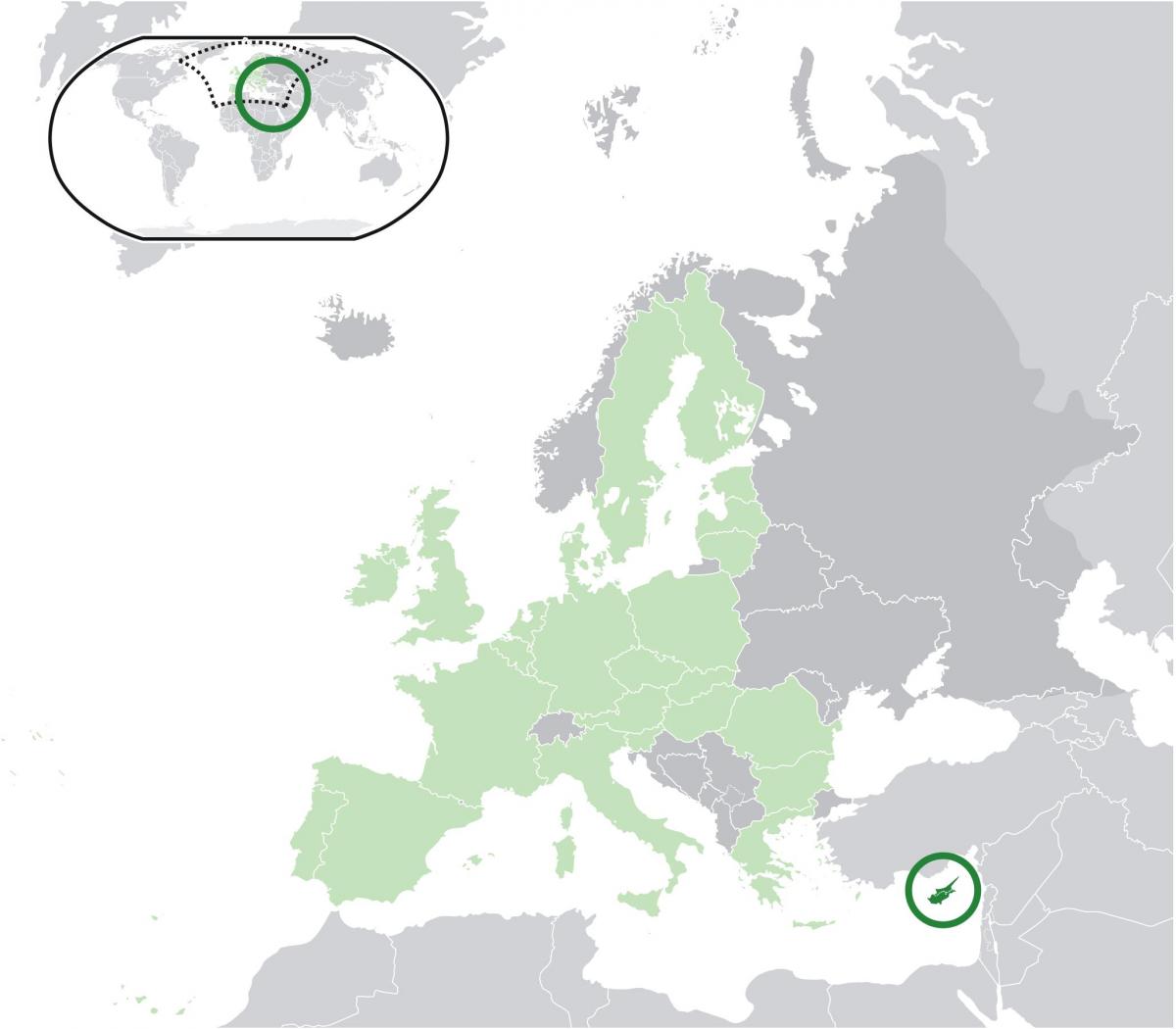 ევროპის რუკა გვიჩვენებს, კვიპროსი