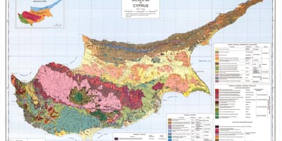 კვიპროსის გეოგრაფიული რუკა