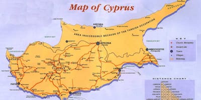 რუკა კვიპროსი სოფლებში