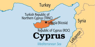კვიპროსის რესპუბლიკა რუკა